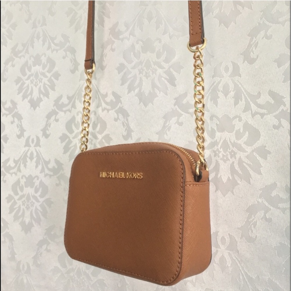 NEW Michael Kors Brown Acorn Small Crossbody Bag